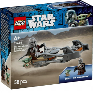 LEGO STAR WARS - THE MANDALORIAN AND GROGU'S SPEEDER BIKE 75436