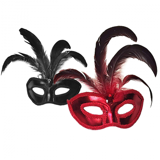 ΑΠΟΚΡΙΑΤΙΚΗ ΜΑΣΚΑ ΒΕΝΕΤΣΙΑΝΙΚΗ ΜΕ ΦΤΕΡΑ ΔΙΑΦΟΡΑ ΧΡΩΜΑΤΑ 3-2401