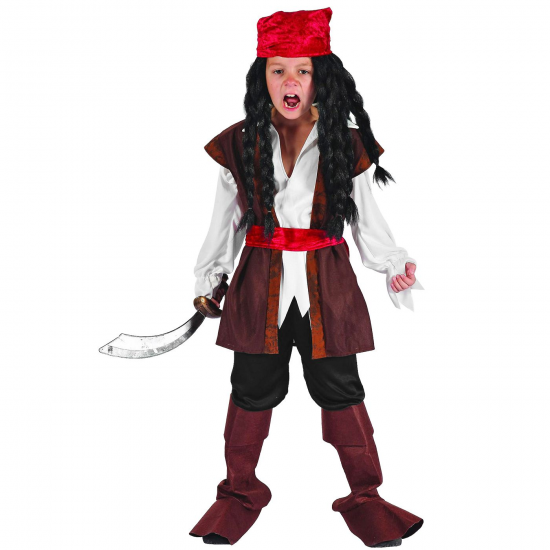 ΑΠΟΚΡΙΑΤΙΚΗ ΣΤΟΛΗ ΠΑΙΔΙΚΗ 4-6 ΕΤΩΝ ΠΕΙΡΑΤΗΣ DELUXE 3-2715