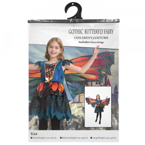 ΑΠΟΚΡΙΑΤΙΚΗ ΣΤΟΛΗ ΠΑΙΔΙΚΗ 7-10 ΕΤΩΝ GOTHIC ΝΕΡΑΪΔΑ ΜΕ ΦΤΕΡΑ 3-2713