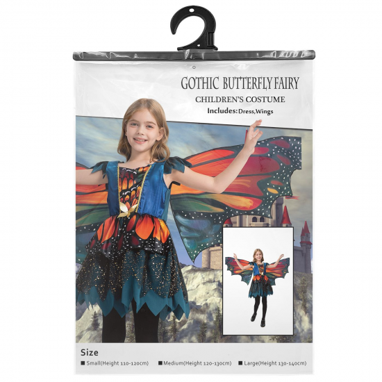 ΑΠΟΚΡΙΑΤΙΚΗ ΣΤΟΛΗ ΠΑΙΔΙΚΗ 11-14 ΕΤΩΝ GOTHIC ΝΕΡΑΪΔΑ ΜΕ ΦΤΕΡΑ 3-2713