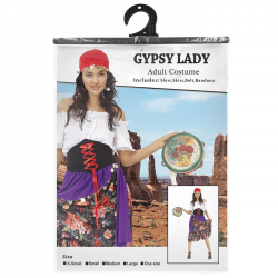 ΑΠΟΚΡΙΑΤΙΚΗ ΣΤΟΛΗ ΓΥΝΑΙΚΕΙΑ ΟΝΕ SIZE ΤΣΙΓΓΑΝΑ 3-2709