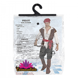 ΑΠΟΚΡΙΑΤΙΚΗ ΣΤΟΛΗ ΑΝΤΡΙΚΗ ΟΝΕ SIZE ΠΕΙΡΑΤΗΣ 3-2019