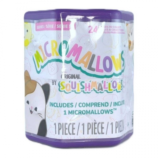 ΛΟΥΤΡΙΝΟ MICROMALLOWS BY SQUISHMALLOWS ΕΚΠΛΗΞΗ ΣΕ ΚΑΨΟΥΛΑ 6CM SQMM040ES5 / JWSM0040-W5