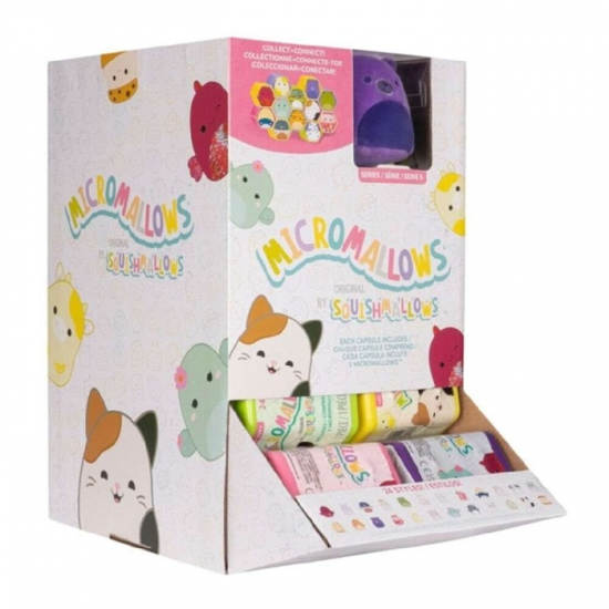 ΛΟΥΤΡΙΝΟ MICROMALLOWS BY SQUISHMALLOWS ΕΚΠΛΗΞΗ ΣΕ ΚΑΨΟΥΛΑ 6CM SQMM040ES5 / JWSM0040-W5