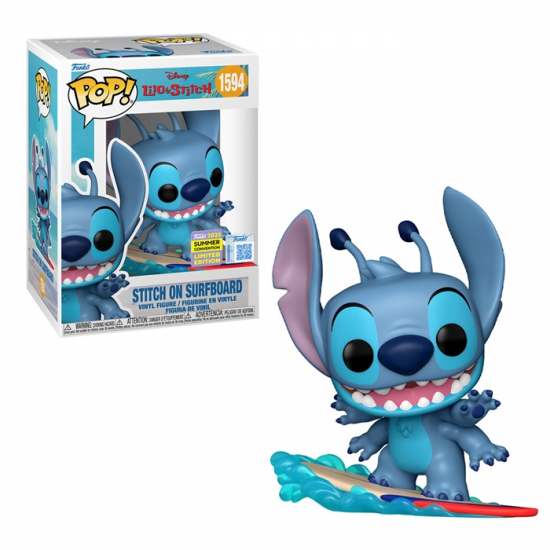 FUNKO POP DISNEY LILO AND STITCH : STITCH ON SURFBOARD #1594 879491