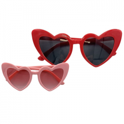 ΑΠΟΚΡΙΑΤΙΚΑ ΓΥΑΛΙΑ ΚΑΡΔΙΕΣ 15Χ6CM 3-2581