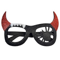 ΑΠΟΚΡΙΑΤΙΚΑ ΓΥΑΛΙΑ ΑΜΦΙΕΣΗΣ ΔΙΑΒΟΛΟΣ ΜΕ ΑΡΑΧΝΗ 17Χ10CM 3-2688