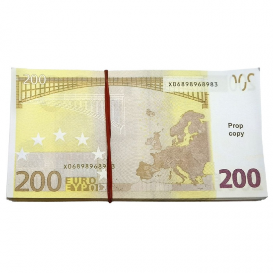 ΧΑΡΤΟΝΟΜΙΣΜΑΤΑ ΣΕΤ 100 ΤΕΜ ΨΕΥΤΙΚΑ 200 ΕΥΡΩ 16Χ8.5CM 3-2701