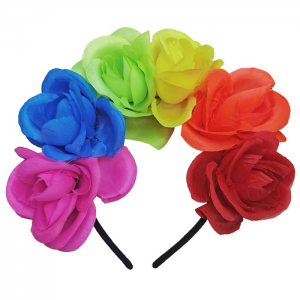 ΑΠΟΚΡΙΑΤΙΚΗ ΣΤΕΚΑ ΜΕ 6 ΠΟΛΥΧΡΩΜΑ ΛΟΥΛΟΥΔΙΑ 20Χ18CM 3-2697