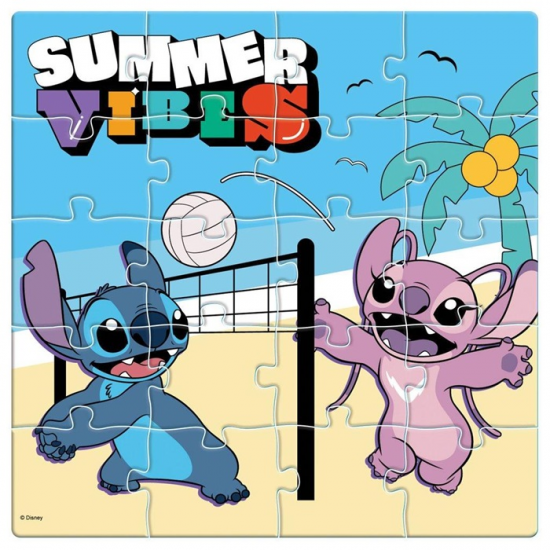 LUNA ΜΑΓΝΗΤΙΚΟ PUZZLE 60 ΤΕΜ. DISNEY STITCH SUMMER VIBES 18Χ1,3Χ18ΕΚ. 565153