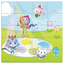 LUNA ΜΑΓΝΗΤΙΚΟ PUZZLE 60 ΤΕΜ. GABBY'S DOLLHOUSE 18Χ1,3Χ18ΕΚ. 574114