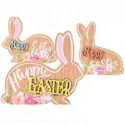 ΛΑΓΟΣ ΞΥΛΙΝΟΣ ΕΠΙΤΡΑΠΕΖΙΟΣ HAPPY EASTER ΔΙΑΦΟΡΑ ΣΧΕΔΙΑ 73-2246