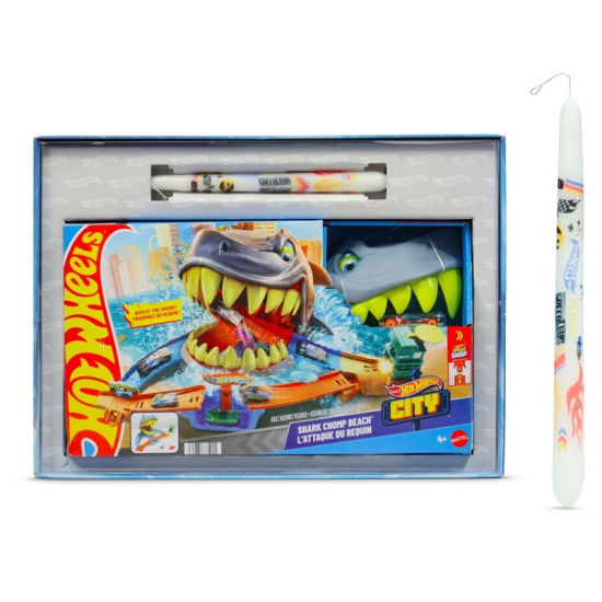 MATTEL ΠΑΙΧΝΙΔΟΛΑΜΠΑΔΑ HOT WHEELS CITY ΠΙΣΤΑ ΕΠΙΘΕΣΗ ΚΑΡΧΑΡΙΑ JHL96