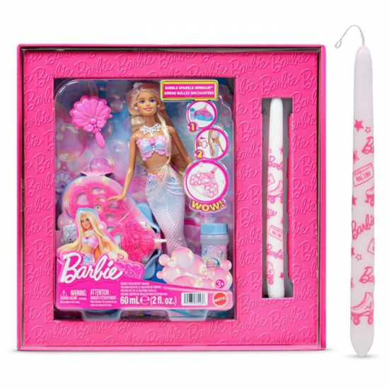 MATTEL ΠΑΙΧΝΙΔΟΛΑΜΠΑΔΑ BARBIE ΓΟΡΓΟΝΑ ΜΕ ΦΟΥΣΚΕΣ JLW56