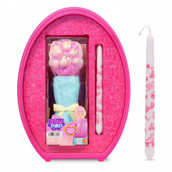 MATTEL ΠΑΙΧΝΙΔΟΛΑΜΠΑΔΑ BARBIE PETAL POP - ΡΟΖ ΤΟΥΛΙΠΑ JMF57