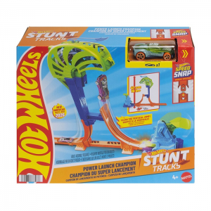 MATTEL HOT WHEELS STUNT TRACKS POWER LAUNCH CHAMPION JLM90 / JHK75.