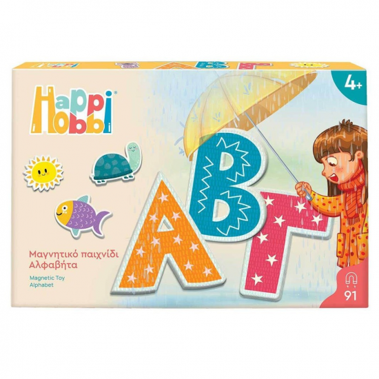 HAPPIHOBBI MAGNET BOX ΕΚΠΑΙΔΕΥΤΙΚΟ ΠΑΙΧΝΙΔΙ ΑΛΦΑΒΗΤΑ 1029-64075