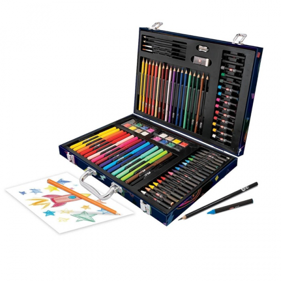 HAPPIHOBBI ΚΑΣΕΤΙΝΑ ΖΩΓΡΑΦΙΚΗΣ DELUXE ΜΕ 100 ΑΞΕΣΟΥΑΡ VIDEO GAME 1038-82064