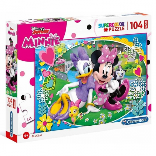 CLEMENTONI PUZZLE 104 ΤΕΜ MAXI SUPER COLOR DISNEY MINNIE 23708