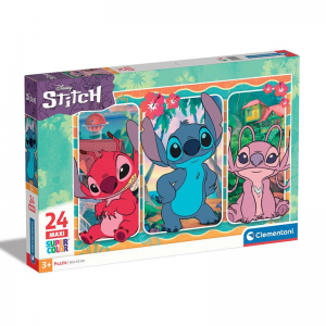 CLEMENTONI PUZZLE 24 ΤΕΜ MAXI SUPER COLOR DISNEY STITCH 24029