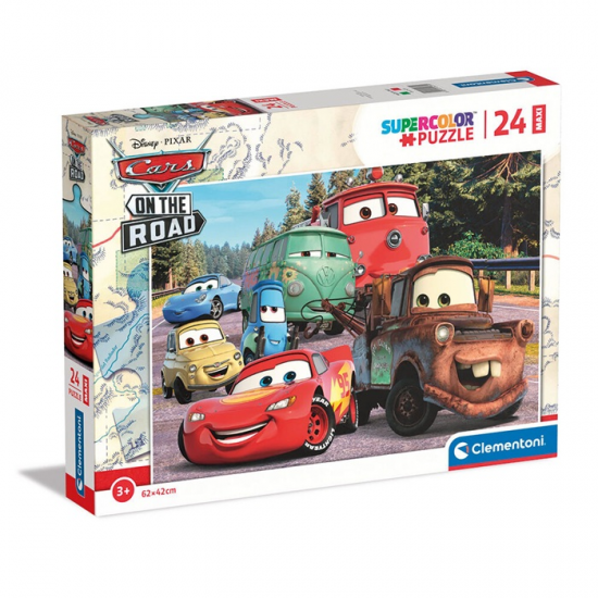 CLEMENTONI PUZZLE 24 ΤΕΜ MAXI SUPER COLOR DISNEY CARS 87795 / 24239