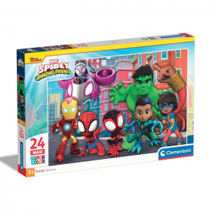 CLEMENTONI PUZZLE 24 ΤΕΜ MAXI SUPER COLOR MARVEL SPIDEY AND HIS AMAZING FRIENDS 87795 / 24249