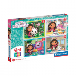 CLEMENTONI 4 IN 1 PUZZLE 12-16-20-24 ΤΕΜ SUPER COLOR GABBY'S DOLLHOUSE 88235 / 21524