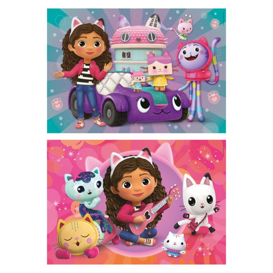 CLEMENTONI PUZZLE 2Χ20 ΤΕΜ SUPER COLOR GABBY'S DOLLHOUSE 88227 / 24802