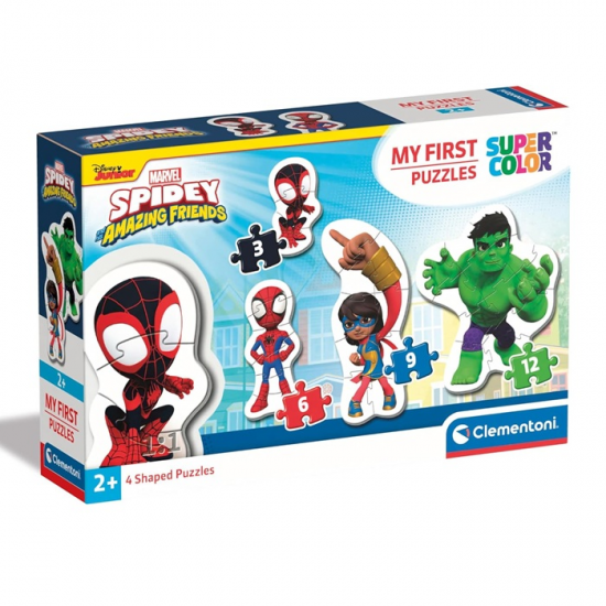 CLEMENTONI MY FIRST PUZZLES 3-6-9-12 ΤΕΜ SUPER COLOR SPIDEY AND HIS AMAZING FRIENDS 87449 / 20836