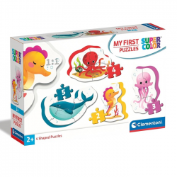 CLEMENTONI MY FIRST PUZZLES 2-3-4-5 ΤΕΜ SUPER COLOR SEA LIFE 87449 / 20835