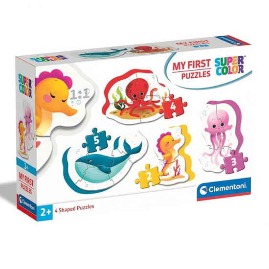 CLEMENTONI MY FIRST PUZZLES 2-3-4-5 ΤΕΜ SUPER COLOR SEA LIFE 87449 / 20835