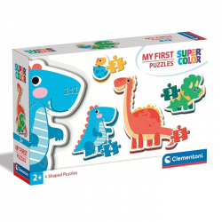 CLEMENTONI MY FIRST PUZZLES 2-3-4-5 ΤΕΜ SUPER COLOR DINOSAURS 87449 / 20834
