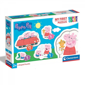 CLEMENTONI MY FIRST PUZZLES 3-6-9-12 ΤΕΜ SUPER COLOR PEPPA PIG 87449 / 20829