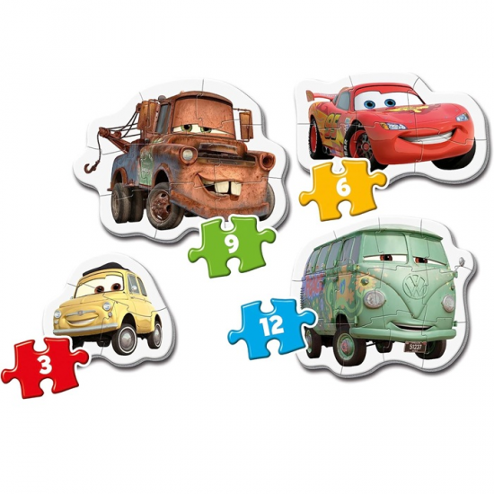 CLEMENTONI MY FIRST PUZZLES 3-6-9-12 ΤΕΜ SUPER COLOR DISNEY PIXAR CARS 87449 / 20804