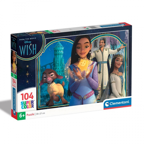 CLEMENTONI PUZZLE 104 ΤΕΜ SUPER COLOR DISNEY WISH 87939 / 27269
