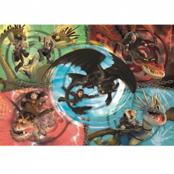 CLEMENTONI PUZZLE 104 ΤΕΜ SUPER COLOR DRAGONS TRAINER 88275 / 25035