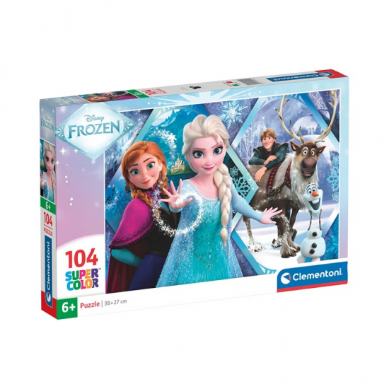 CLEMENTONI PUZZLE 104 ΤΕΜ SUPER COLOR DISNEY FROZEN  88275 / 25045