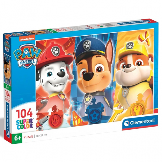 CLEMENTONI PUZZLE 104 ΤΕΜ SUPER COLOR PAW PATROL 87941 / 25769