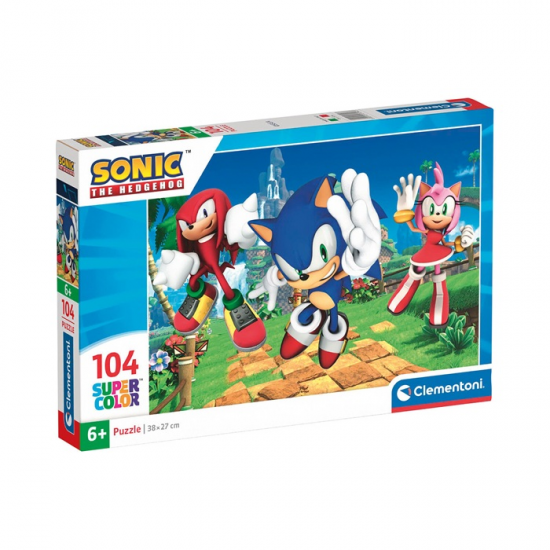 CLEMENTONI PUZZLE 104 ΤΕΜ SUPER COLOR SONIC THE HEDGEHOG 87941 / 27256