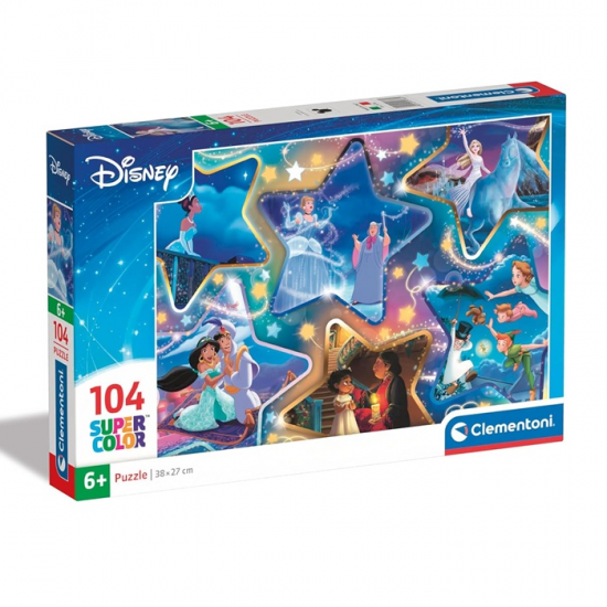 CLEMENTONI PUZZLE 104 ΤΕΜ SUPER COLOR DISNEY MAGIC MOMENTS 87941 / 25766