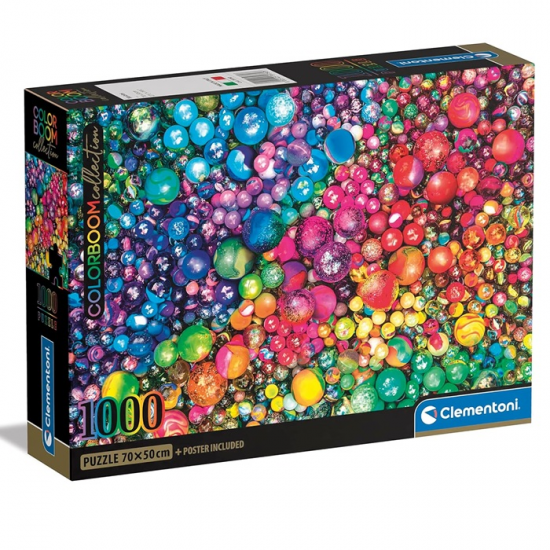 CLEMENTONI PUZZLE 1000 ΤΕΜ COLORBOOM COLECTION MARBLES 88157 / 39780