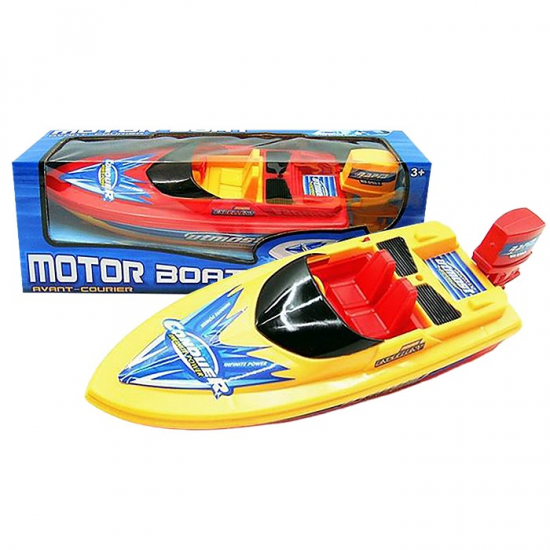 ΤΗΛΕΚΑΤΕΥΘΥΝΟΜΕΝΗ ΒΑΡΚΑ ΜΠΑΤΑΡΙΑΣ MOTOR BOAT 32X11X10CM ΚΟΚΚΙΝΟ 42-3381