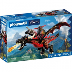 PLAYMOBIL KNIGHTS ΜΑΥΡΟΣ ΔΡΑΚΟΣ ΚΑΙ ΙΠΠΟΤΗΣ 72114