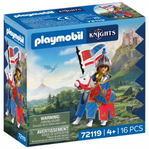 PLAYMOBIL KNIGHTS ΑΡΧΗΓΟΣ ΛΕΟΝΤΟΚΑΡΔΩΝ ΙΠΠΟΤΩΝ ΜΕ ΑΛΟΓΟ 72119