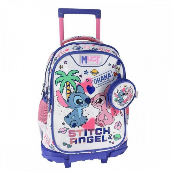 MUST ΤΣΑΝΤΑ TROLLEY ΔΗΜΟΤΙΚΟΥ STITCH AND ANGEL 3 ΘΕΣΕΩΣ 565979