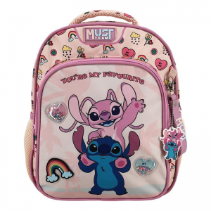 MUST ΤΣΑΝΤΑ ΝΗΠΙΟΥ STITCH AND ANGEL YOU ARE MY FAVOURITE 2 ΘΕΣΕΩΝ 565888