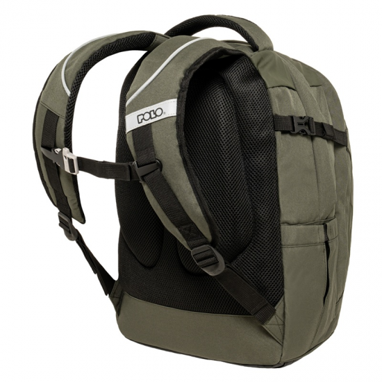 POLO ΤΣΑΝΤΑΚΙ CRYPTIC ΧΑΚΙ ΜΕ ΠΟΡΤΟΚΑΛΙ ΓΡΑΜΜΑΤΑ 901001-6501