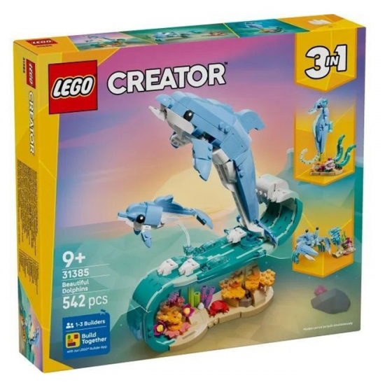 LEGO CREATOR 3 IN 1 SEA ANIMALS - BEAUTIFUL DOLPINS 31385