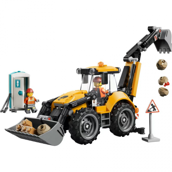 LEGO CITY YELLOW BACKHOE LOADER 60480